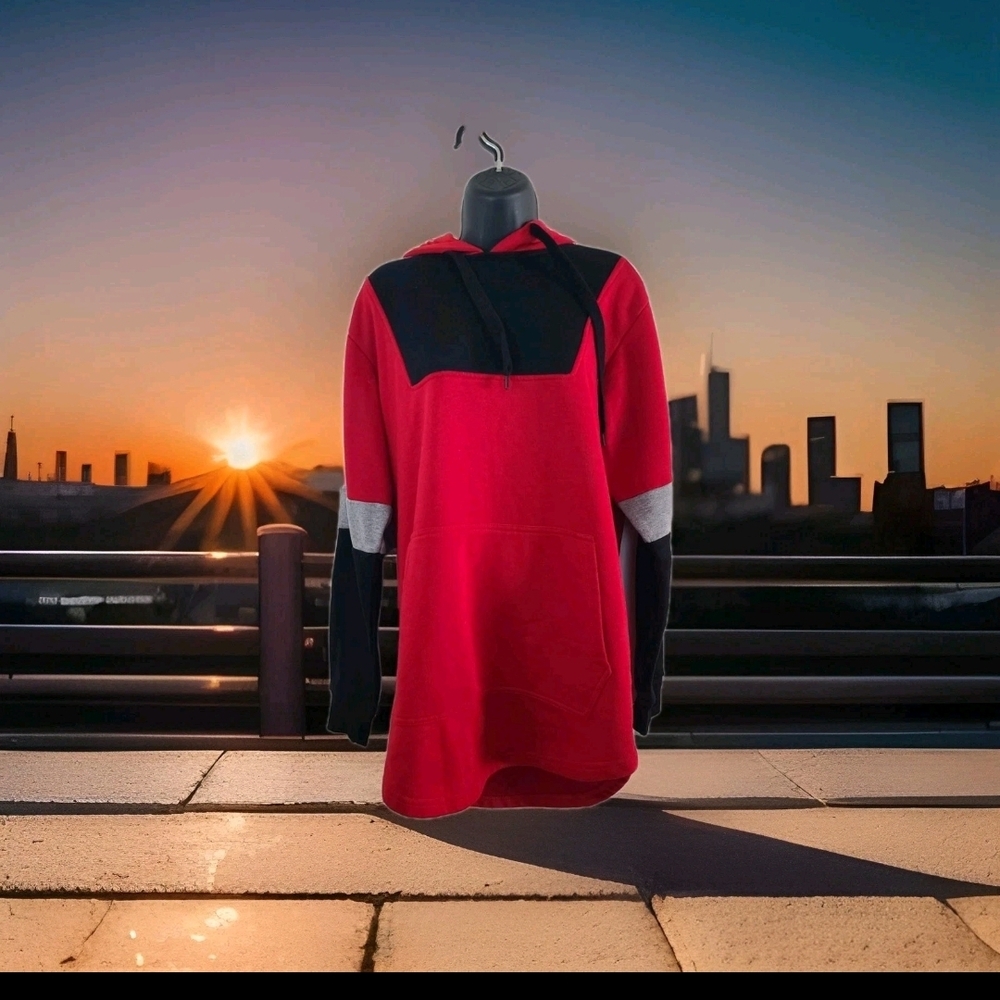 Red and Black Men's Hoodie